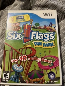 Six Flags Fun Park (Nintendo Wii, 2009) Complete, Manual - Picture 1 of 5