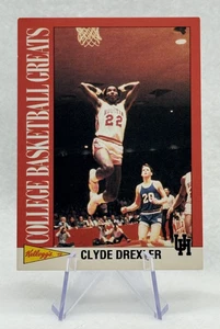 Clyde Drexler 1992 Kellogg's Raisin Bran College Basketball Greats #2 Houston - Picture 1 of 2