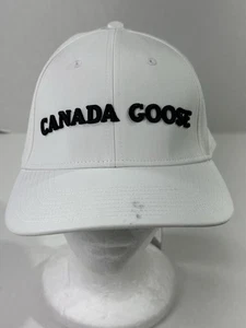 Canada Goose Spellout Logo White Tech Technical Stretch Cap Sz M/L NEW MSRP $225 - Picture 1 of 5