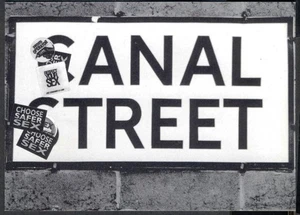 Promo Postcard for a Healthy Gay Manchester - 'Wish You Were Queer!' Free UK p&p - Picture 1 of 2