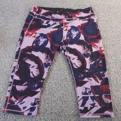 LUCY Capri Yoga Leggings Atletismo Pantalones Elastizados Mujer 2X 36x20" Rosa Púrpura Foto 1 de 4