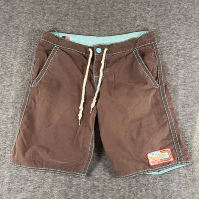 True Religion Boardshorts Para Hombres 30 Marrón Aqua Bañador Hecho en EE. UU. Surf Foto 1 de 4