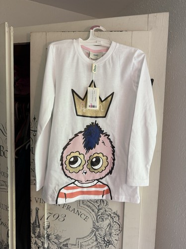 Camicia unisex manica lunga Fendi "Queen King" autentica nuova con etichetta garantita