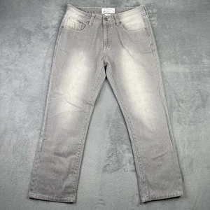Jeans Ecko Unltd de Colección para Hombres 34x30 Gris Y2K Patinador Denim Desteñido Grunge Envejecido - Imagen 1 de 14