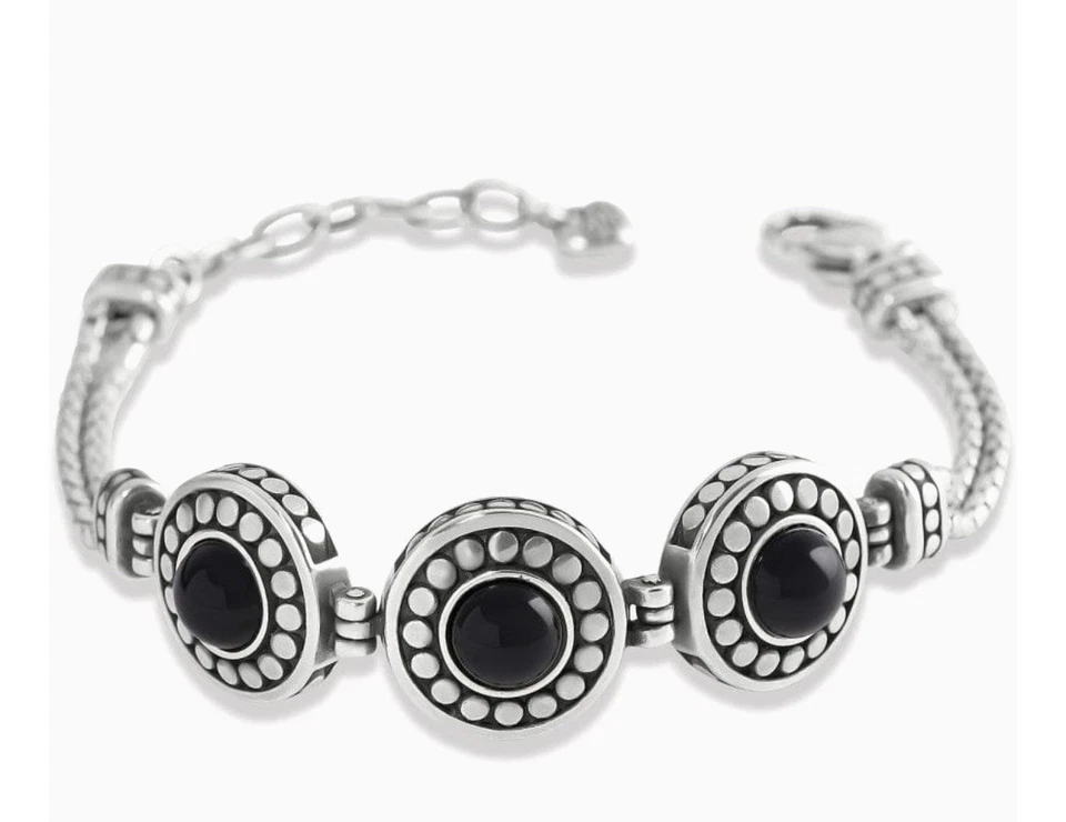 Brighton Pebble Dot Onyx Cabochon Reversible Bracelet