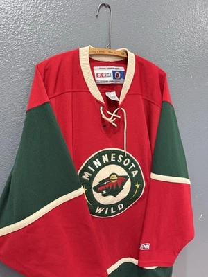 Vintage Y2K CCM NHL Minnesota Wild Red Stitched Hockey Jersey Size XL - Image 1 of 4