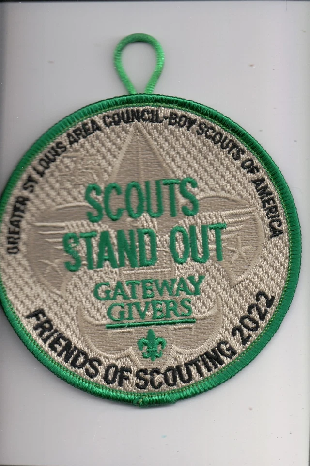 2022 Greater St. Louis Area Council Friends Of Scouting Scouts Stand Out patch - Image 1 of 1