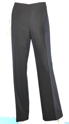 Valentino Boutique Pantalones Negros Clásicos Lana Vestido Pantalones Reino Unido 14 Hecho en Italia Foto 1 de 4