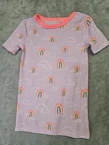 New Cat And Jack 3T Soft Pajama Top Purple With Rainbows Print Size 3T  - Picture 1 of 2