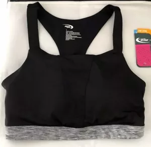 MTA Sport-BH Größe Large Low Impact Fast Dri schwarz grau blau neu mit Etikett - Bild 1 von 9