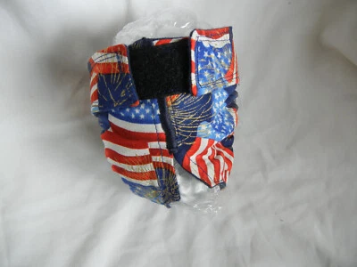 Female Dog Puppy Pet Diaper Washable Panties Sanitary Underwear PATRIOTIC XXXS - Image 1 of 4