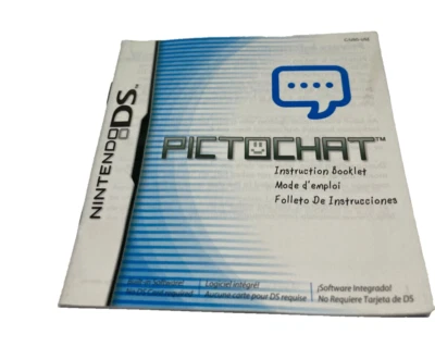 Manual de instrucciones Nintendo DS Pictochat SOLO colección retro Foto 1 de 2