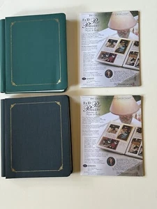 2 Creative Memories Photo Albums 8"x10" Blue & Green w/ Page Protectors - Picture 1 of 12
