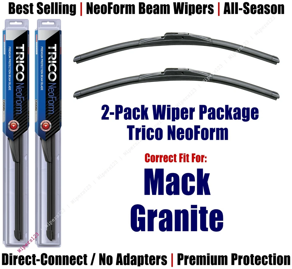 Limpiaparabrisas NeoForm Super-Premium 2pk apto para 2019+ Mack Granite 16200x2 Foto 1 de 1