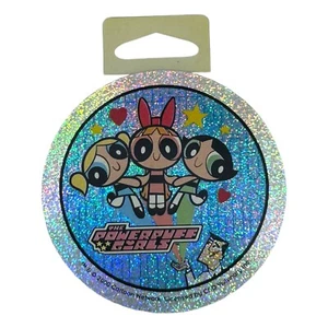 Powerpuff Mädchen große Größe 4" Einzelsticker Aufkleber Cartoon Network Vintage - Bild 1 von 2