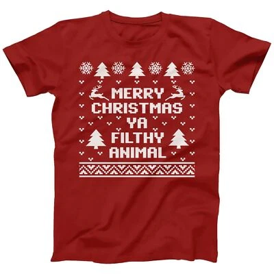 Christmas T-shirt Ya Filthy Animal Funny T-shirt for Men Women Kids Home Alone - Image 1 of 4