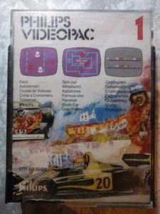 Videopac 1 Course de voitures Autodrome Cryptogramme Race Spin-out Philips - Imagen 1 de 4