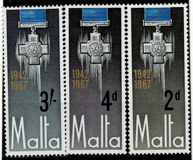 MALTA 1967  ANNIV OF THE GEORGE CROSS ISSUES  MH - Image 1 of 1