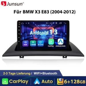 Android 13 Autoradio Carplay Für BMW X3 E83 2004-12 GPS Navi WIFI 4G DAB 6+128GB - Bild 1 von 13