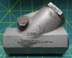 1" Stockham Swing Arm Check Valve 200 CF3M - Picture 1 of 5