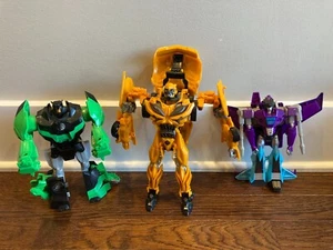 Transformers RID Grimlock 3-Step Cyberverse Slipstream Ultra AOE Bumblebee figs - Picture 1 of 16