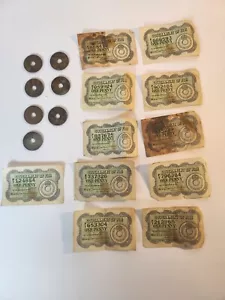 LOT (18) FIJI PENNY 1942, MÜNZEN UND PAPIERE - Bild 1 von 5