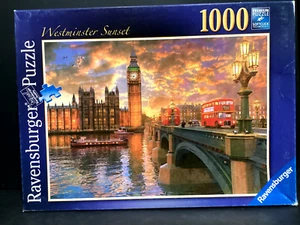 Ravensburger 1000pc Westminster Sunset by D Davison 2015 puzzle DAMAGED BOX - Picture 1 of 2