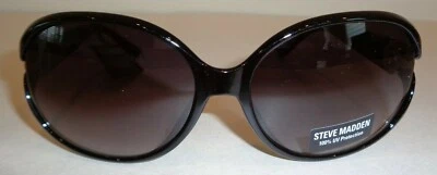 Steve Madden SM894101 DELILAH Black New Womens Round Fashion Sunglasses - Image 1 of 4