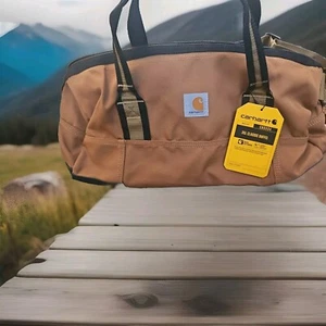 NWT Carhartt 35L Classic Duffel Bag Brown Construction Tools Travel Durable NEW! - Picture 1 of 12