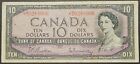 1954 Canada $10  BC-40bA, Serial# *B/V 0288906- #36621 (Scarce replacement)