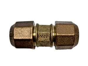 McDonald Brass Compression Coupling Straight Tighten to Shoulder, NL-A - Picture 1 of 12