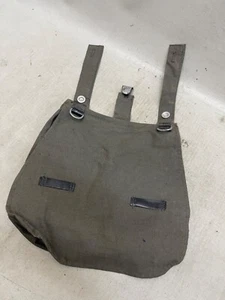 BROTBEUTEL WIE WEHRMACHT WH WL RBNR CANVAS SCHWARZES LEDER DRK - Bild 1 von 10