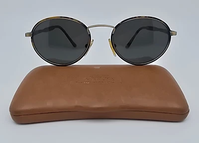 Gafas de sol Hobie Rapallo doradas con marco de tortuga de Tokio lentes de vidrio gris polarizadas Foto 1 de 4