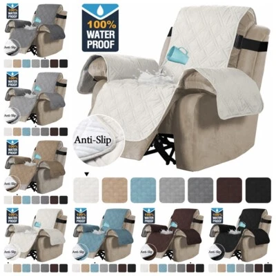 Funda para silla reclinable de 1/2/3 plazas impermeable antideslizante funda para sillón sofá Foto 1 de 4