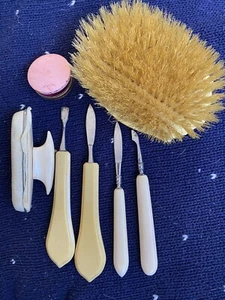 MANICURE SET VINTAGE CELLULOID 6 Pcs - Picture 1 of 2