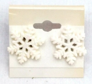 SCHNEEFLOCKE Schnee Ohrstecker Ohrstecker Schmuckset - Handarbeit USA - Bild 1 von 1