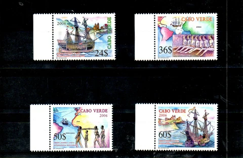 CABO VERDE,  2006, SLAVERY, SHIPS,  4v.MNH Cover