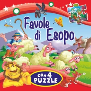 Märchen von Aesop, Buch mit 4 Puzzles - Bild 1 von 8