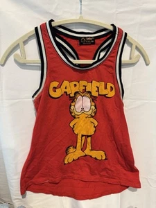 Rare Vintage Garfield Kids Racerback Tank Top - Picture 1 of 3