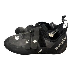Evolv Defy VTR 3D Mens US 12 Eu Black Ecotrax Double Strap Climbing Shoes - Picture 1 of 12