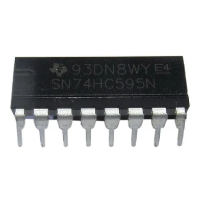 25pcs 74HC595N Registre 8 bits avec des registres de sortie à 3 états Dip-16 - Photo 1/4