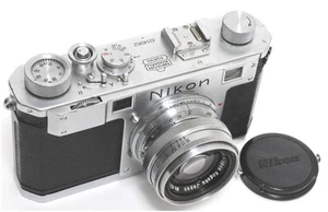 Nippon Kogaku Nikon S camera w. Nikkor-H.C. 2/5cm lens full working - Picture 1 of 9