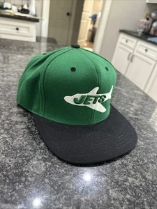 New York Jets Hat Cap Snap Back Green NFL Football Mitchell & Ness Mens - Picture 1 of 5