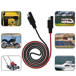 Cable de extensión conector SAE resistente herramienta esencial para una carga confiable - Imagen 1 de 12