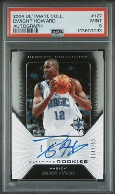 2004 Ultimate Collection Dwight Howard Ultimate Rookie Auto /250 PSA 9 - Magic - Image 1 of 2