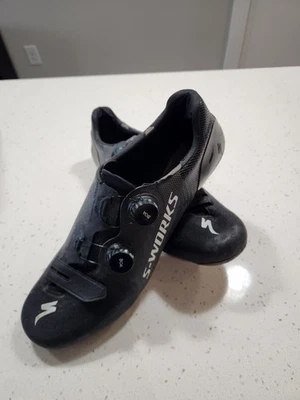 Sapatos de ciclismo de estrada Specialized s-works 7 carbono tamanho 47 euro 13 EUA - Imagem 1 de 4