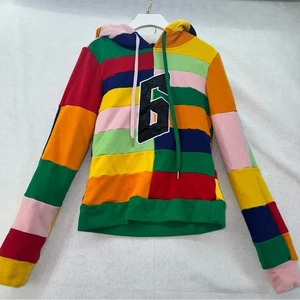 Damen GSUWOO Colorblock Pullover Kapuzenpullover Hoodie Gr. Small - Bild 1 von 6