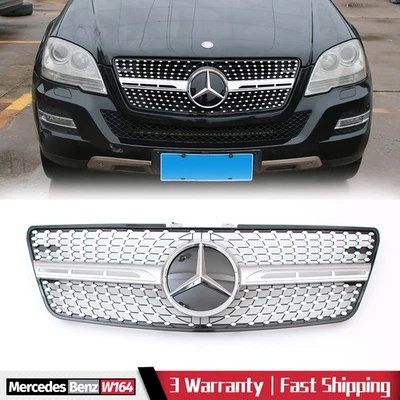 For Mercedes-Benz ML-Class W164 ML350 ML500 Front Grille Grill W/Star 2009-2011 - Image 1 of 4