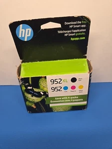 Nuevo OEM HP 952XL 2021 negro 952 color tinta conjunto de 4 en caja al por menor XL EXPIRADO - Imagen 1 de 6