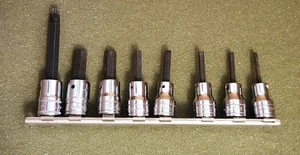 Snap-on 3/8" Drive HEX  Bit 7pc Socket Set 1/8" to 3/8" + Triple Sq 8mm Lot 3285 - Picture 1 of 4